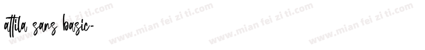 attila sans basic字体转换